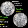 Image 1 : 1890-o Morgan Dollar $1 Grades Select+ Unc