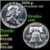 Image 1 : Proof 1956-p Franklin Half Dollar 50c Grades GEM+ Proof