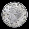 Image 2 : 1883 N/C Liberty Nickel 5c Grades Choice AU