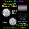 Image 1 : ***Auction Highlight*** AU/BU Slider First Financial Shotgun Morgan $1 Roll 1883 & P Ends Virtually
