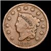 Image 2 : 1827 Coronet Head Large Cent 1c Grades f, fine