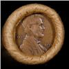 Image 2 : Mixed small cents 1c orig shotgun roll, 1919-s Wheat Cent, 1888 Indian Cent other end, Brinks Wrappe