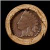 Image 3 : Mixed small cents 1c orig shotgun roll, 1919-s Wheat Cent, 1888 Indian Cent other end, Brinks Wrappe