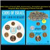 Image 1 : 1968 Coins of Israel 20th Anniversary, Jerusalem specimen in Original Mint Packaging 6 Pieces Coin S