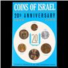 Image 2 : 1968 Coins of Israel 20th Anniversary, Jerusalem specimen in Original Mint Packaging 6 Pieces Coin S
