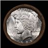 Image 2 : ***Auction Highlight*** Full solid date 1923-p Uncirculated Peace silver dollar roll, 20 coins (fc)