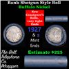 Image 1 : Buffalo Nickel Shotgun Roll in Old Bank Style 'Bell Telephone'  Wrapper 1927 & s Mint Ends