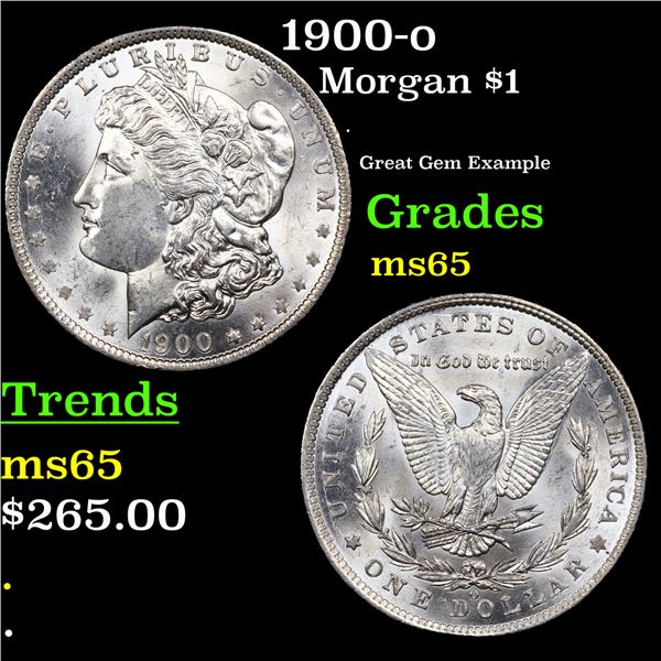 1900-o Morgan Dollar $1 Grades GEM Unc