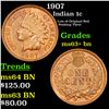 Image 1 : 1907 Indian Cent 1c Grades Select+ Unc BN