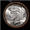 Image 2 : ***Auction Highlight*** Solid Uncirculated Peace silver dollar roll 1924 & P Ends, 20 coins (fc)