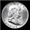 Image 2 : 1953-d Franklin Half Dollar 50c Grades Choice Unc+ FBL