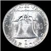 Image 3 : 1953-d Franklin Half Dollar 50c Grades Choice Unc+ FBL