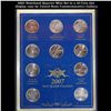 Image 1 : 2007 Statehood Quarter Mint Set in a 10 Coin slot display case by United State Commemorative Gallery