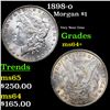 Image 1 : 1898-o Morgan Dollar $1 Grades Choice+ Unc