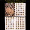 Image 1 : Partial Lincoln 1c Whitman Folder, 1909-1940 63 coins in Total
