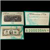 Image 1 : 1995 $2 Green Seal Millennium Note Federal Reserve Note In Original Packaging Grades ng