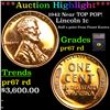 Image 1 : Proof ***Auction Highlight*** 1942 Lincoln Cent Near TOP POP! 1c Graded pr67 rd By SEGS (fc)