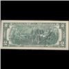 Image 3 : 1976 $2 Federal Reserve Note 1st Day of Issue, with Stamp Grades Choice AU/BU Slider