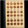 Image 4 : Partial Lincoln 1c Coin & Currency Institute Folder, 1941-1960 53 coins in Total