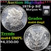 Image 1 : ***Auction Highlight*** 1878-p 8tf Morgan Dollar $1 Graded ms64 dmpl By SEGS (fc)