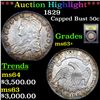 Image 1 : ***Auction Highlight*** 1829 Capped Bust Half Dollar 50c Graded Select+ Unc BY USCG (fc)