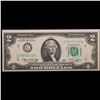 Image 2 : 1976 $2 Green Seal Federal Reserve Note (Philadelphia, PA) Grades Gem CU