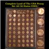 Image 1 : Complete Land of The USA Penny Set All 50 States COOL!
