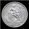 Image 2 : ***Auction Highlight*** 1873 Arrows Seated Liberty Dime 10c Graded ms63 details By SEGS (fc)