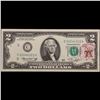 Image 2 : 1976 $2 Federal Reserve Note 1st Day of Issue, with Stamp Grades Gem CU