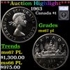 Image 1 : ***Auction Highlight*** 1963 Canada Dollar $1 Graded ms67 pl By SEGS (fc)