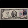 Image 2 : 1976 $2 Federal Reserve Note 1st Day of Issue, with Stamp Grades Gem CU