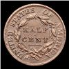 Image 3 : ***Auction Highlight*** 1810 C-1 Classic Head half cent 1/2c Graded au53 By SEGS (fc)