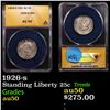 Image 1 : ANACS 1926-s Standing Liberty Quarter 25c Graded au50 By ANACS