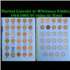 Image 1 : Partial Lincoln 1c Whitman Folder, 1914-1965 37 coins in Total
