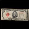 Image 2 : 1928F $5 Red Seal United States Note Grades vf+