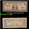 Image 1 : 1949 Cuba 1 Peso Bank Note Grades vf+