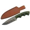 Image 1 : SZCO RITE EDGE 5" TREE RIDGE MICARTA DAMASCUS CP W/SHEATH