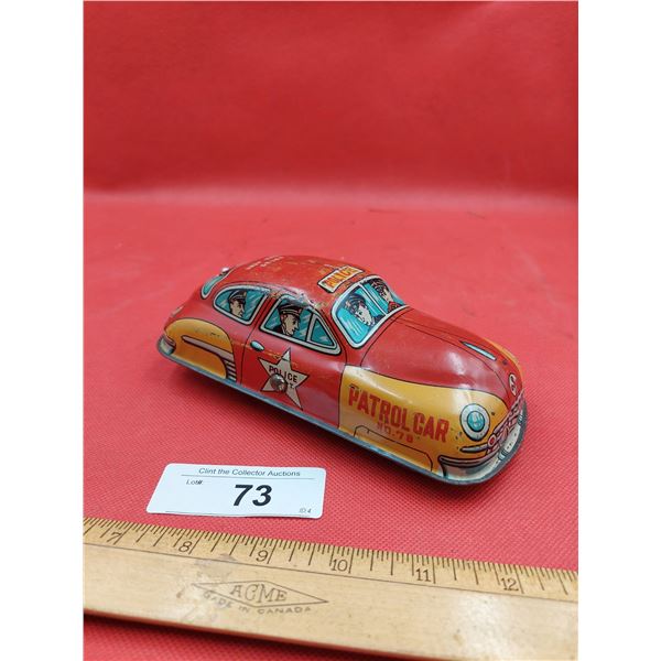 Vintage Tin Police Car