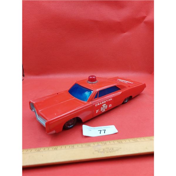 Rare Vintage Plymouth Fury Fire Chief Car