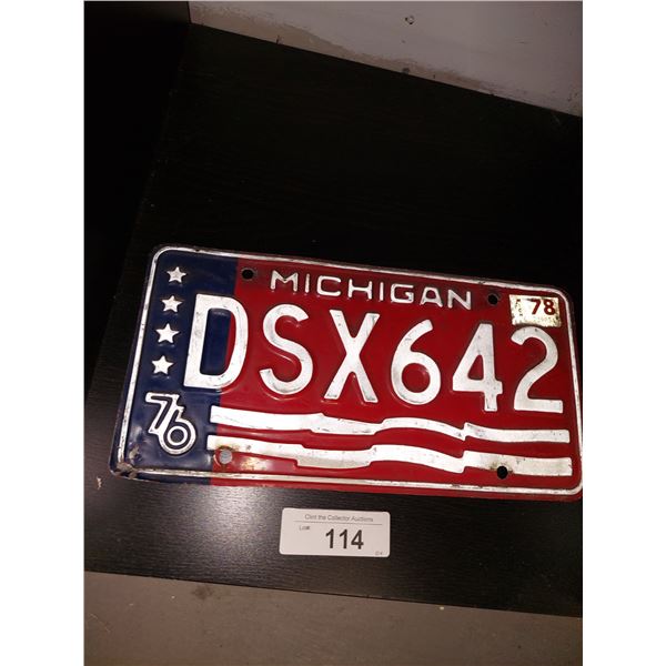 Vintage License Plate