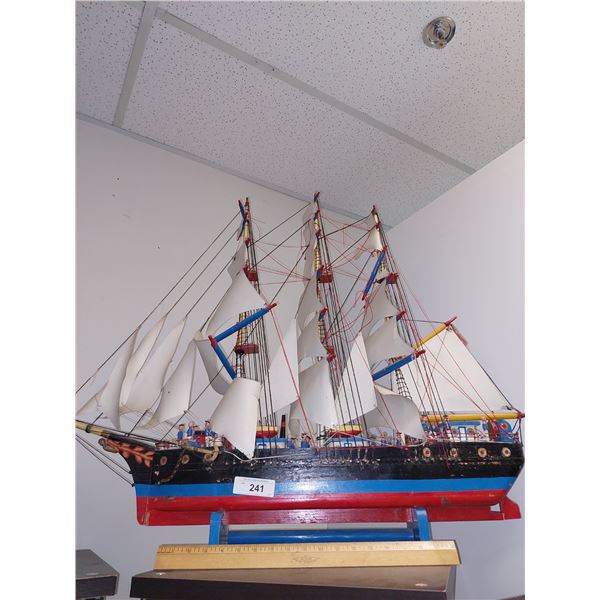 Vintage Wooden Ship Model