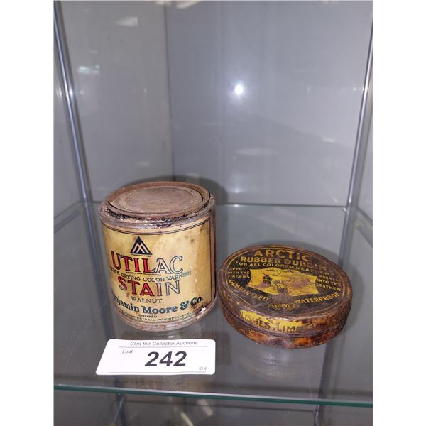 Pair Of Vintage Tins