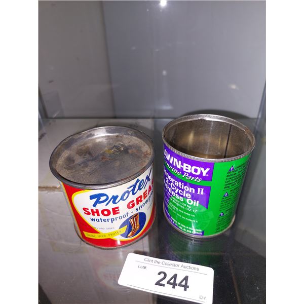 Pair Of Vintage Tins