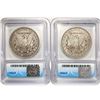 Image 2 : 1904 Set (2) Morgan Silver Dollar ICG VF, EF