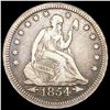 Image 1 : 1854 Arrows Seated Liberty Quarter NICELY CIRCULAT
