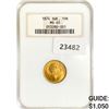 Image 1 : 1874 10K 4.5g Sweden Gold NGC MS65