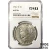 1923-D Silver Peace Dollar NGC AU58