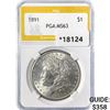 1891 Morgan Silver Dollar PGA MS63