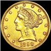 1898 $5 Gold Half Eagle UNCIRCULATED