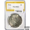 1926 Silver Peace Dollar PGA MS63